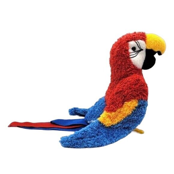 Douglas Macaw Parrot Plush Red Blue Yellow 8" Stuffed Bird Gabby Realistic #3740 - Picture 5 of 10